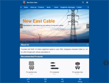 Tablet Screenshot of en.neweastcable.com